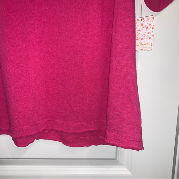 NWT Free People | Cassidy Pink Tee - Picture 6 of 11